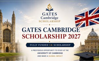 Cambridge scholarship opportunity poster