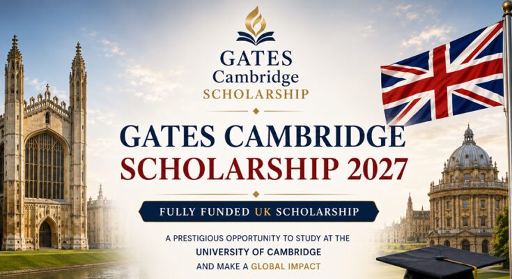 Cambridge scholarship opportunity poster