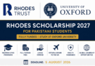 Rhodes Scholarship 2027 for Pakistani Students