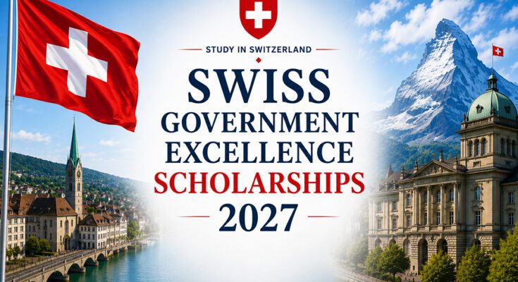 Swiss Excellence Scholarships 2027 featured banner with the Swiss flag and Swiss university