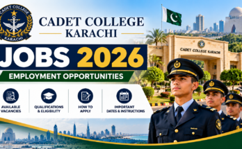 Cadet College Karachi jobs 2026