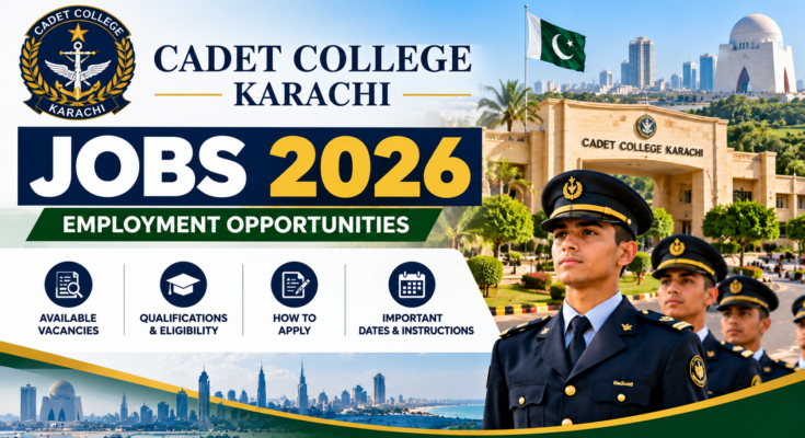Cadet College Karachi jobs 2026