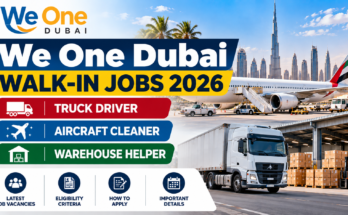 We One Dubai Walk-In Jobs 2026: Driver & Helper Roles
