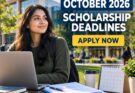 October 2026 Scholarship Deadlines: Apply Now